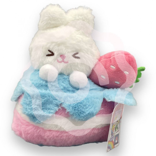 Мягкая игрушка "Кролик торт",  18 см
