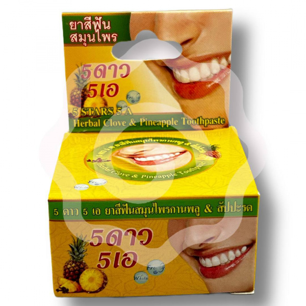 Зубная паста 5 Star Cosmetic травяная с экстрактом ананаса уп. 25 г