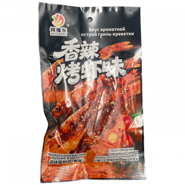 Пшеничная закуска со вкусом острой креветки-гриль 23 г (Китай)