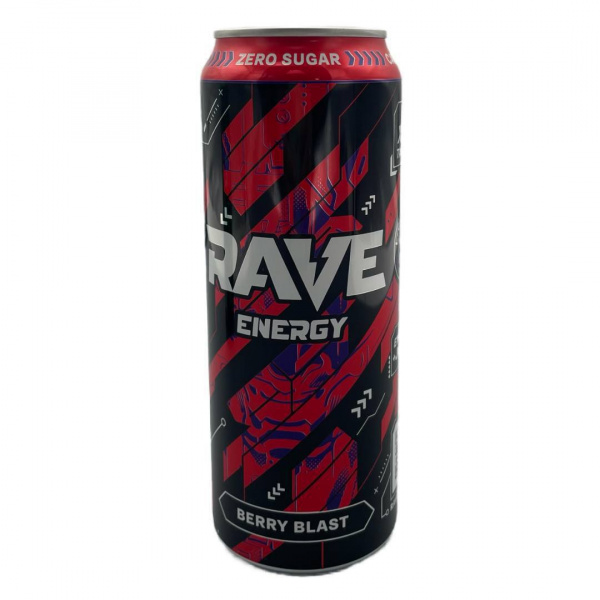 Напиток энергетический RAVE ENERGY "Веrry blast" газированный 450 мл