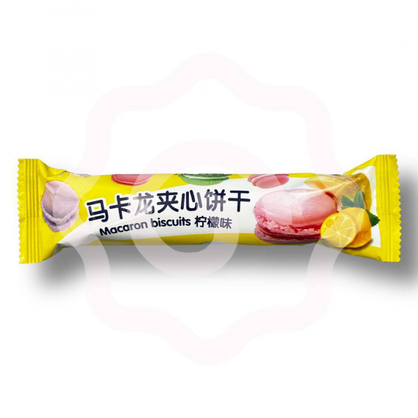 Печенье QIAN BAI TANG "Macaron" со вкусом лимона 55 г