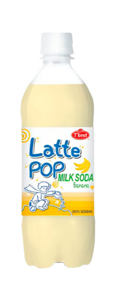 Напиток T`BEST "Latte Pop. Milk soda banana" со вкусом банана 500 мл