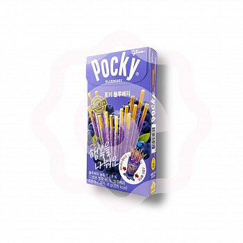 Покки «Glico» в шоколаде с черникой 41 г (Южная Корея) 1/40