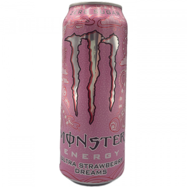 Энергетический напиток «Monster energy» без сахара Ультра строберри дримс 500 мл (Ирландия) 1/12