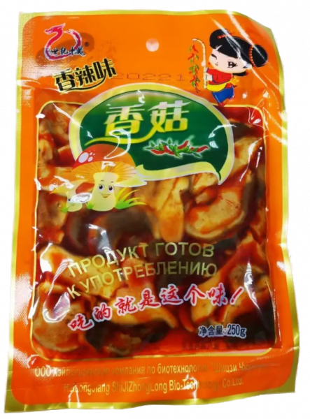 Грибы SHUANGSHENG "Шиитаке" острые 250 г