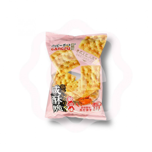 Крекер GANGFU соленый со вкусом острого краба 110 г