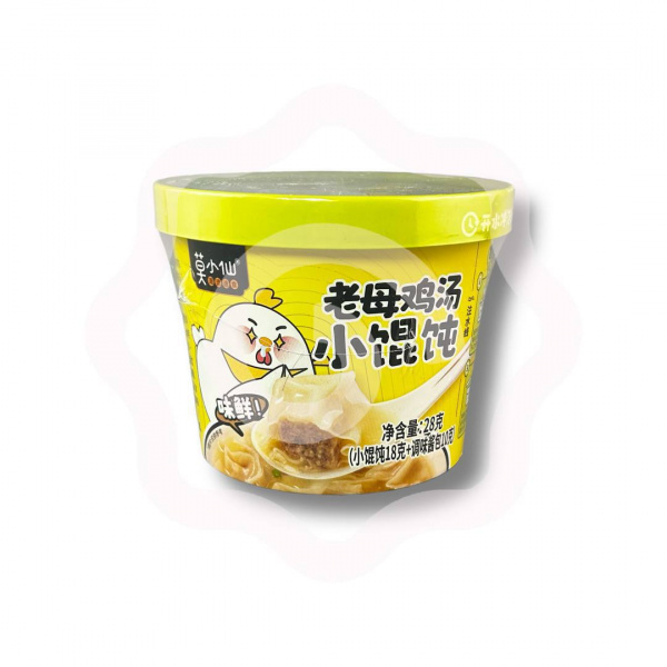 Пельмени быстрого приготовления MO XIAO XIAN с куриным бульоном 34 г
