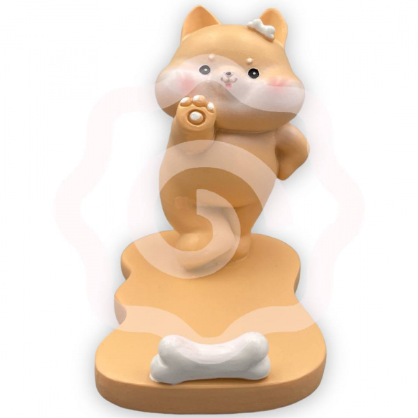 Подставка для телефона "Собачка с косточкой", 8 см
