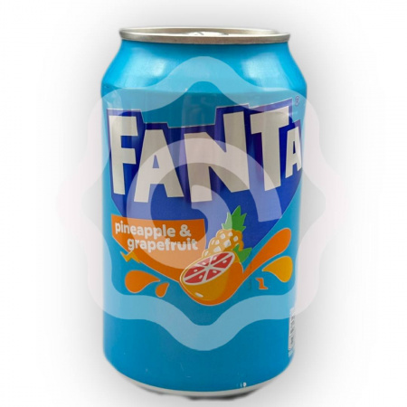 Напиток газированный «Fanta» со вкусом ананаса и грейпфрута 355 мл (Великобритания)