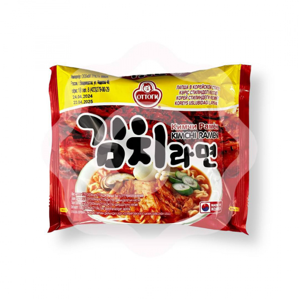 Рамен «Оттоги» с кимчи 120 г (Южная Корея)