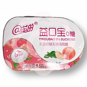 Драже «Yikoubao» освежающие со вкусом персика 8,5 г (Китай) 1/20/240