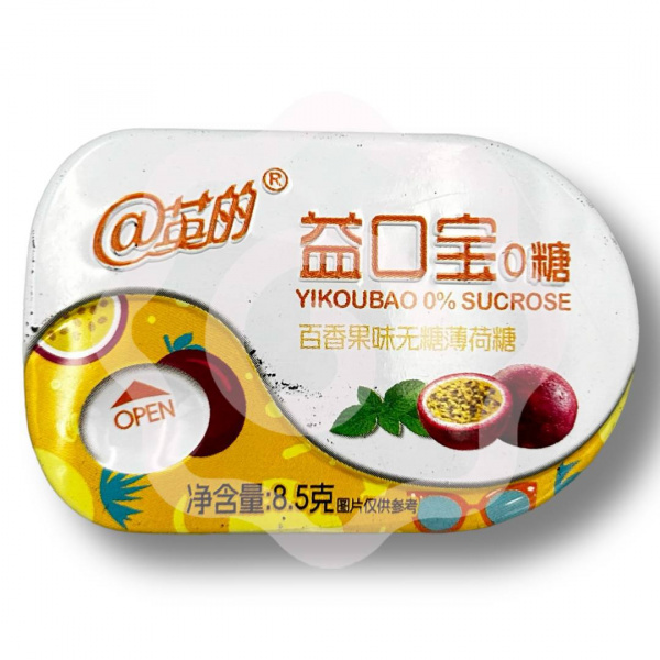 Драже «Yikoubao» освежающие со вкусом маракуйи 8,5 г (Китай)