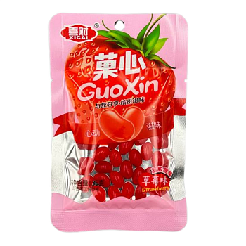 Мармеладные бобы в глазури «GioXin» со вкусом клубники 35 г (Китай)