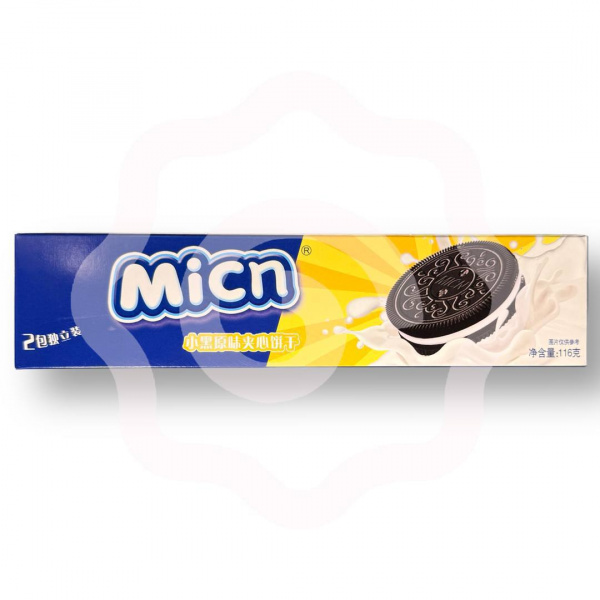 Печенье сэндвич «Micn» со cливочным вкусом 116 г (Китай) 1/24